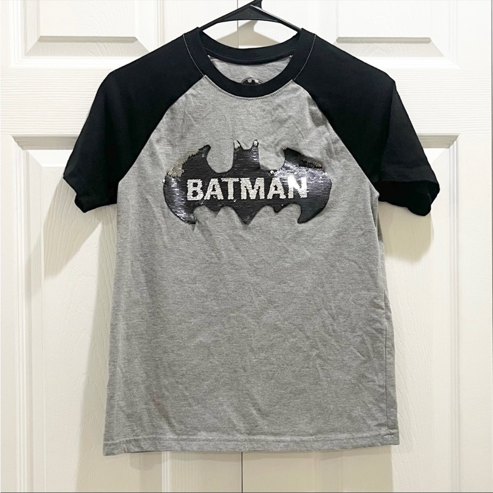 5 for $25! Batman Sequin Shirt Medium